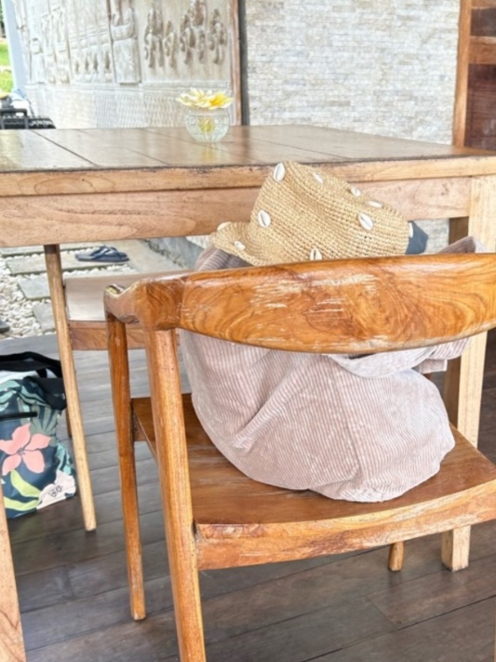 Millie Shell Raffia Bucket Hat - Picture 7 of 8
